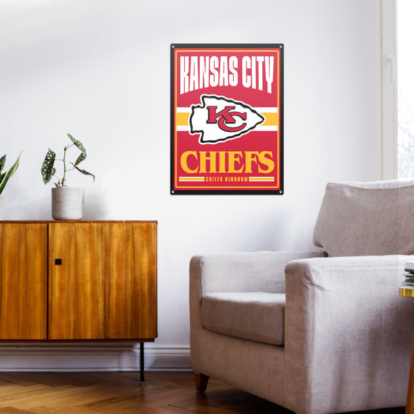 Kansas City Chiefs Wooden Football Helmet Sign by FOCO – Limited Edition  NFL Wall Art in Team Colors – Has Metal Hook for Easy Hanging - Show Your