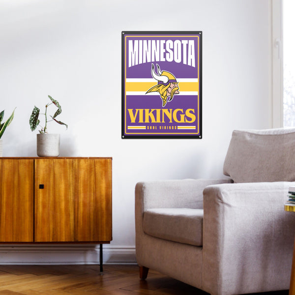 MN Vikings Metal Sign - Football State Decor - Minnesota Wall Art