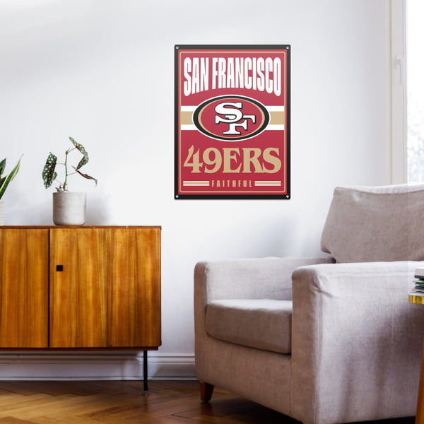 San Francisco 49ers NFL Metal Tacker Wall Sign