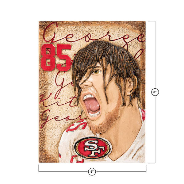 San Francisco 49ers Nfl George Kittle Player Wall Plaque 