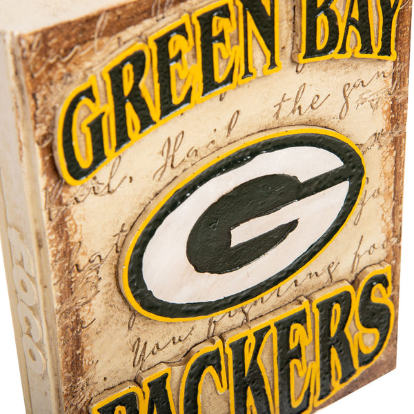 Green Bay Packers NFL Commemorative Wooden Plaque Wall Decor Featuring A  Metal Plate Adorned With Team Logos, Colors, NFL And Super Bowl  Championships