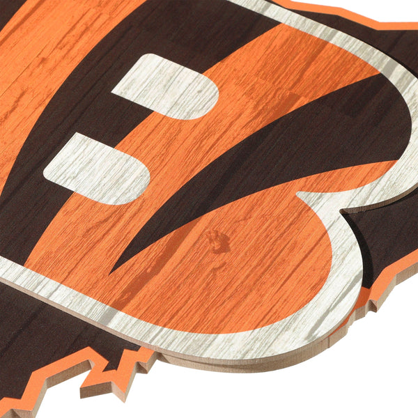 NFL Cincinnati Bengals 05418010 Wood Sign, 11 x 17, Black