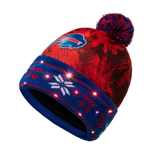 Buffalo Bills NFL Big Logo Light Up Printed Beanie