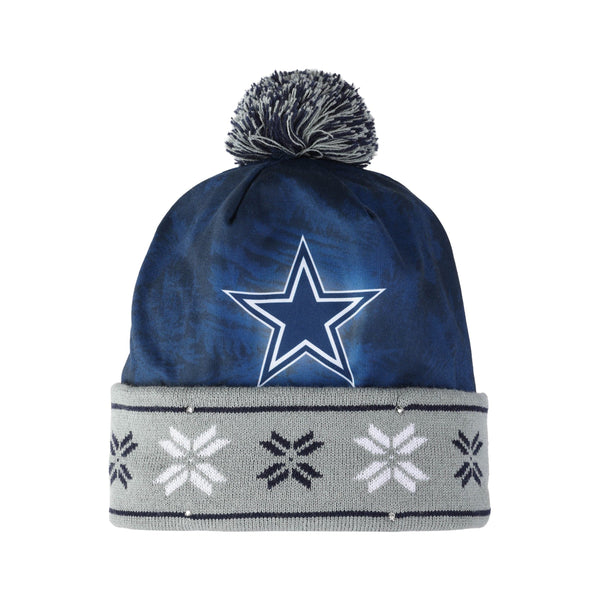 Cowboys light store up beanie