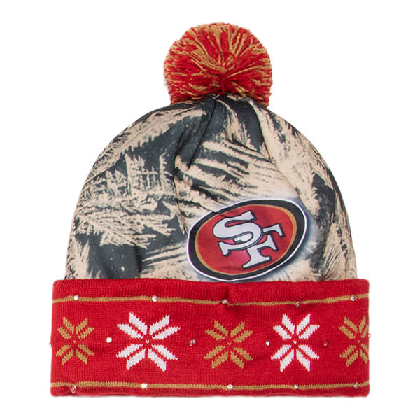 San Francisco 49ers NFL Rhinestone Light Up Beanie