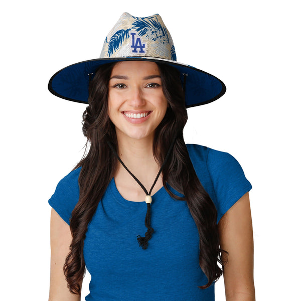 Los Angeles Dodgers MLB 2020 World Series Champions Floral Straw Hat