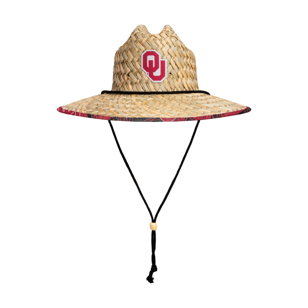 Oklahoma Sooners NCAA Floral Straw Hat - Main Image