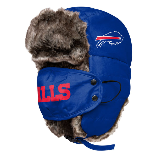 Buffalo Bills NFL Big Logo Trapper Hat With Face Cover