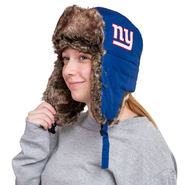 The Giants Beanie Faux Fur Pom, New York Giants