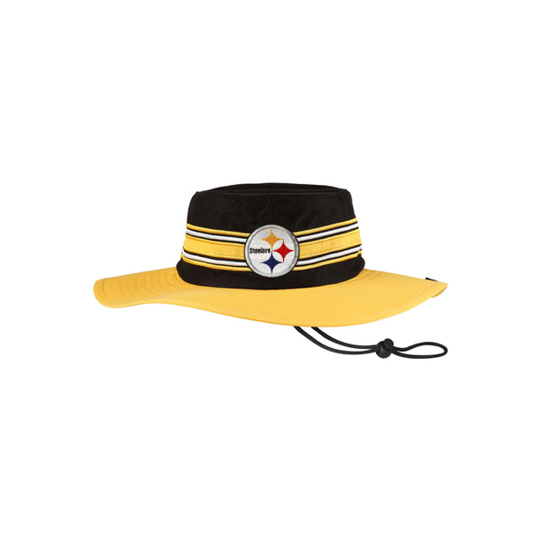 NWT Steelers NFL FOCO sun Hat w/ Pittsburg fabric