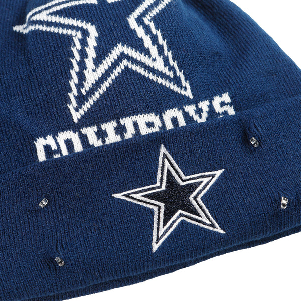 Dallas Cowboys NFL Cropped Logo Light Up Knit Beanie