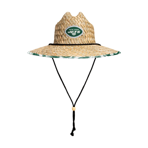 New York Jets Floral Printed Straw Hat FOCO