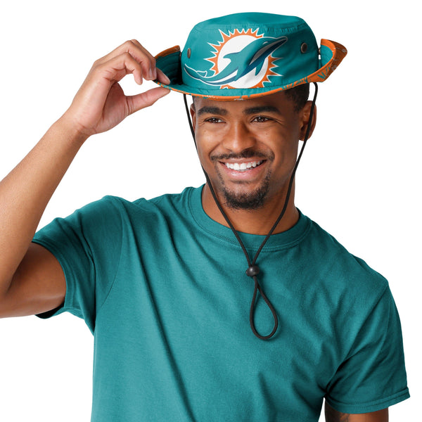 Miami Dolphins NFL Cropped Big Logo Hybrid Boonie Hat