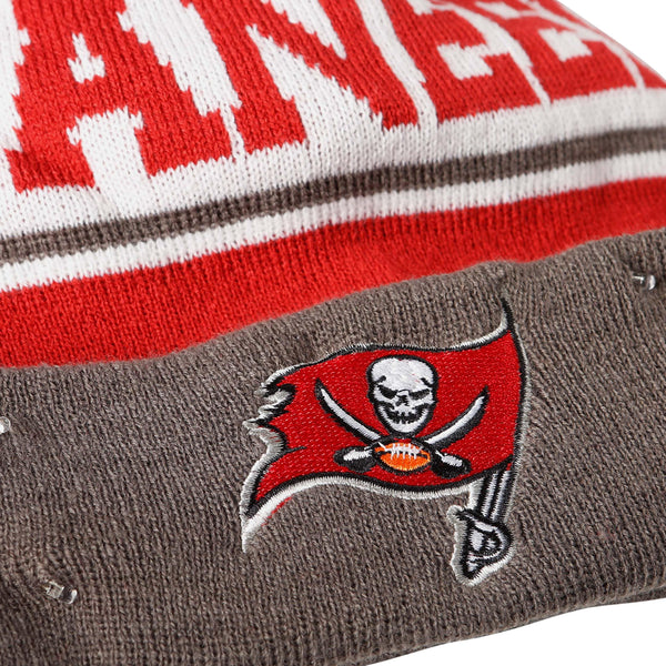 Tampa Bay Buccaneers NFL Cropped Logo Light Up Knit Beanie