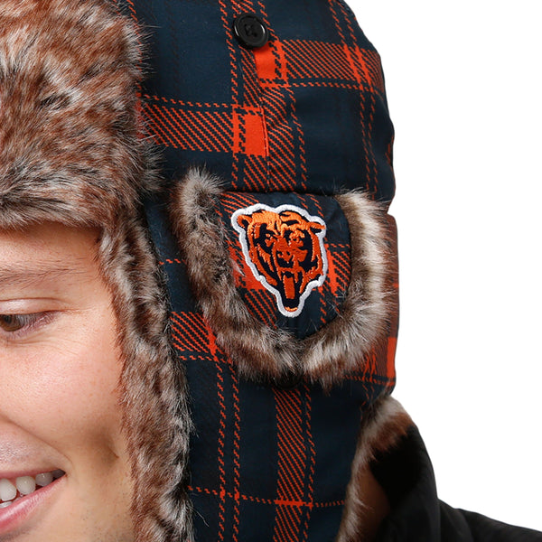 chicago bears trapper hat