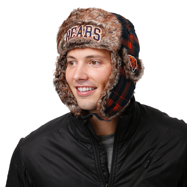 Baltimore Ravens NFL Wordmark Flannel Trapper Hat