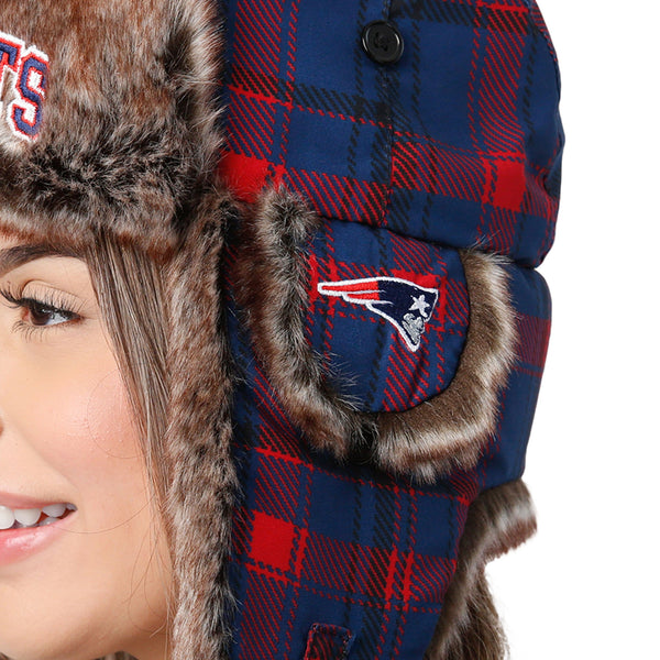 Buffalo Bills NFL Wordmark Flannel Trapper Hat