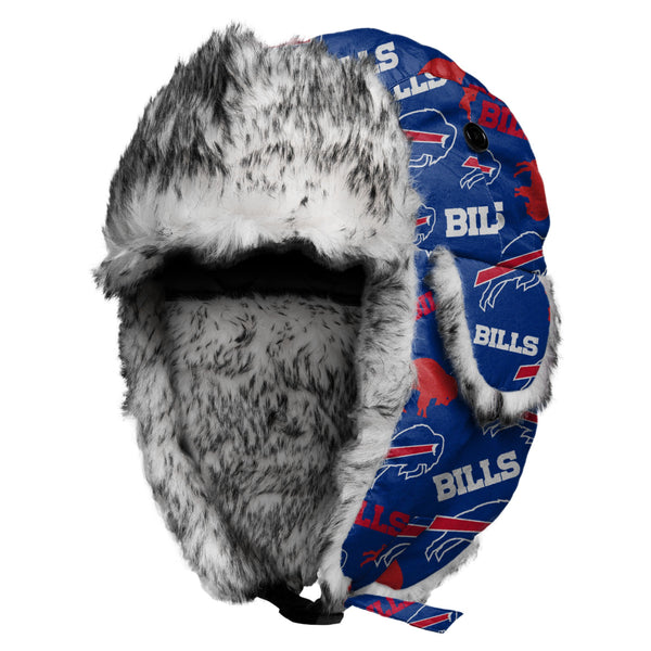 Buffalo Bills NFL Big Logo Trapper Hat With Face Cover