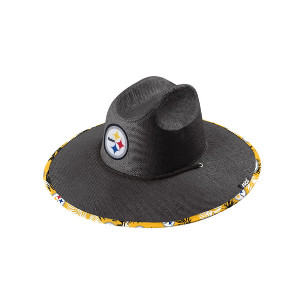 Pittsburgh Steelers Straw Cowboy Hat - White