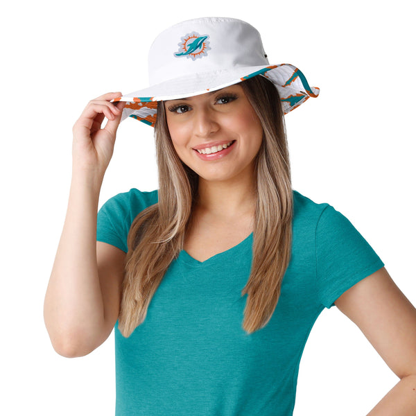 Miami Dolphins NFL Cropped Big Logo Hybrid Boonie Hat