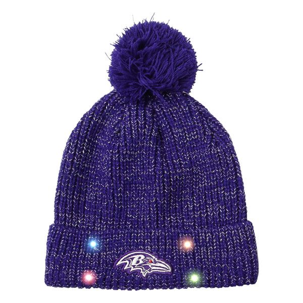 Baltimore Ravens NFL Snow Stealer Light Up Beanie