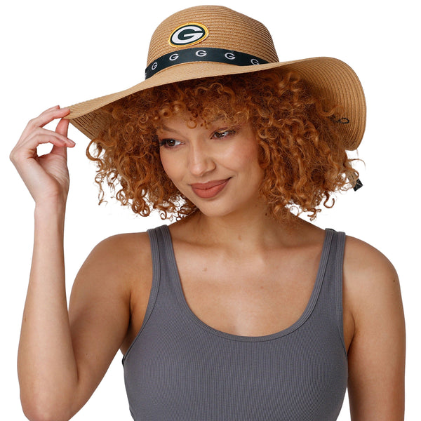 Los Angeles Rams NFL Womens Wordmark Beach Straw Hat