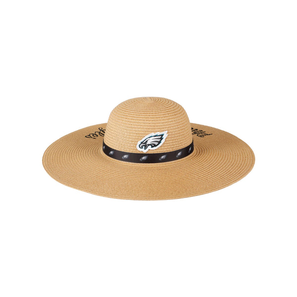 FOCO Dallas Cowboys NFL Womens Wordmark Beach Straw Hat