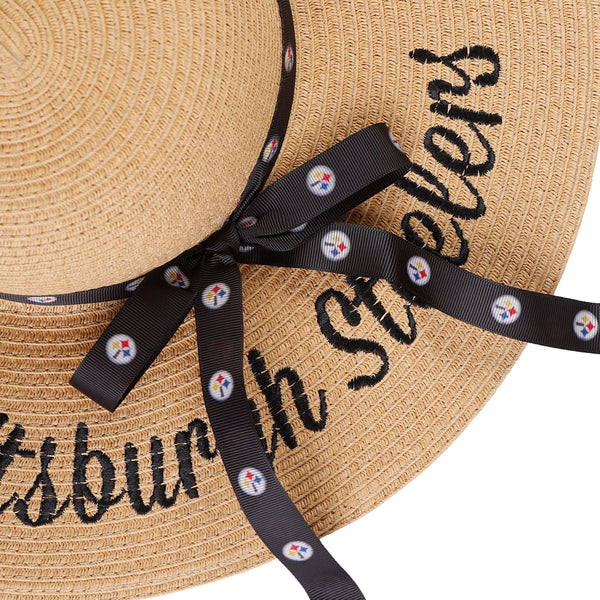 San Francisco 49ers NFL Womens Wordmark Beach Straw Hat