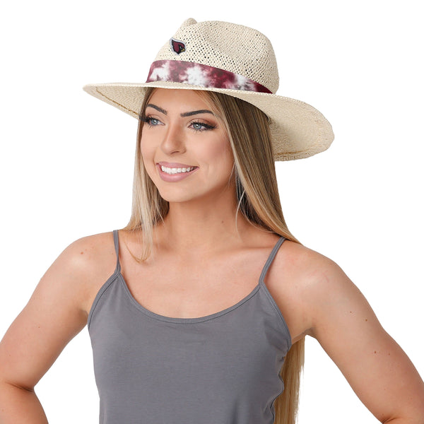 Cleveland Browns NFL Womens Tie-Dye Ribbon Straw Hat