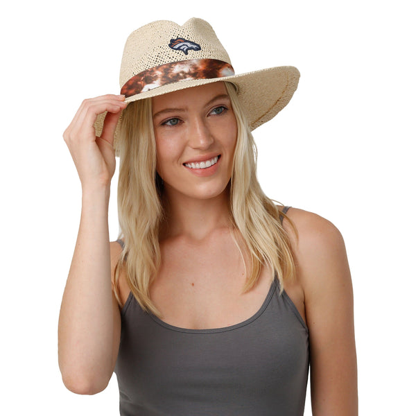 Denver Broncos Airbrush Straw Hat