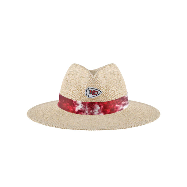 Kansas City Chiefs NFL Womens Wordmark Beach Straw Hat