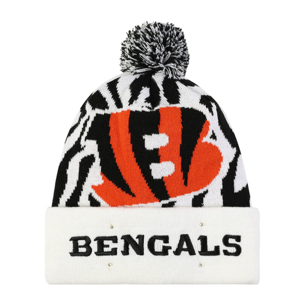 Cincinnati Bengals White Stripe Light Up Beanie