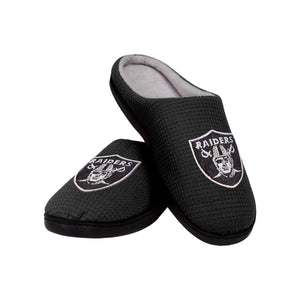 Las Vegas Raiders NFL Mens Memory Foam Slide Slippers