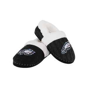 Philadelphia Eagles NFL Womens Team Color Fur Moccasin Slippers