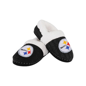 Pittsburgh Steelers NFL Womens Team Color Fur Moccasin Slippers