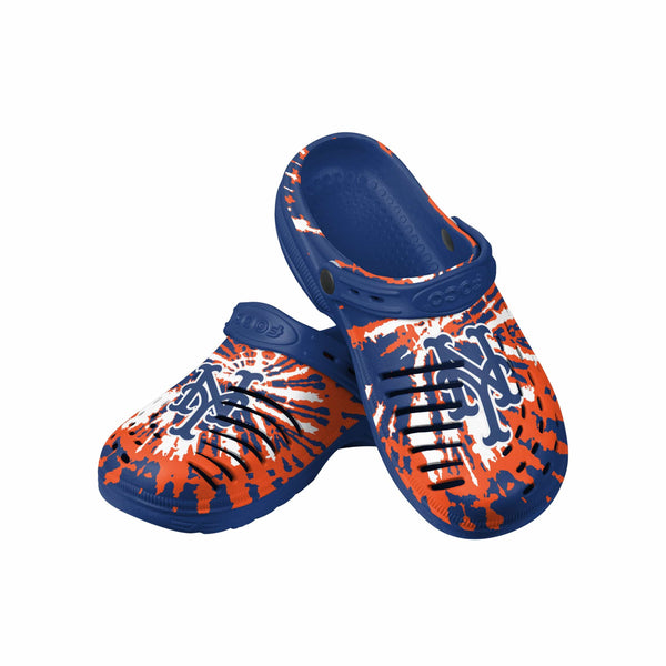 New York Mets Womens Tie-Dye Clog with Strap, Size: M