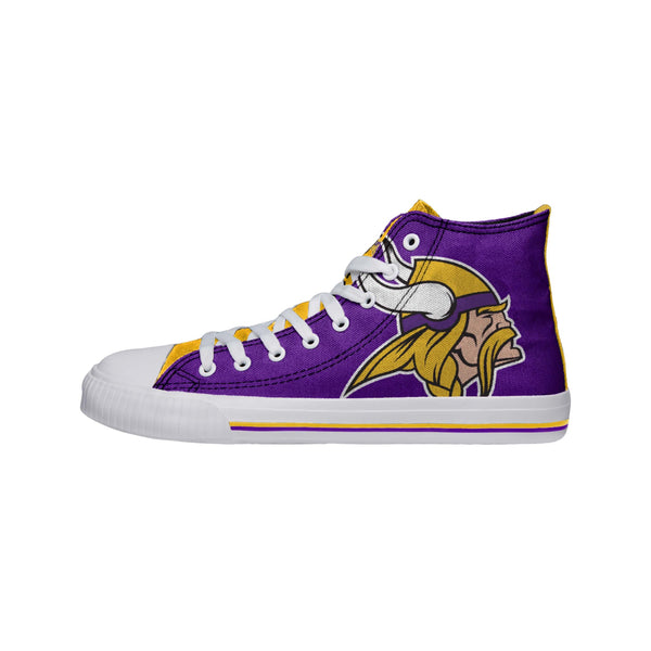 Men's Minnesota Vikings Big Logo High Top Shoes