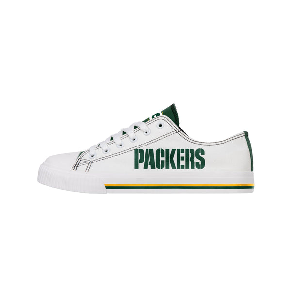 Green Bay Packers Low Top Canvas Youth Shoes