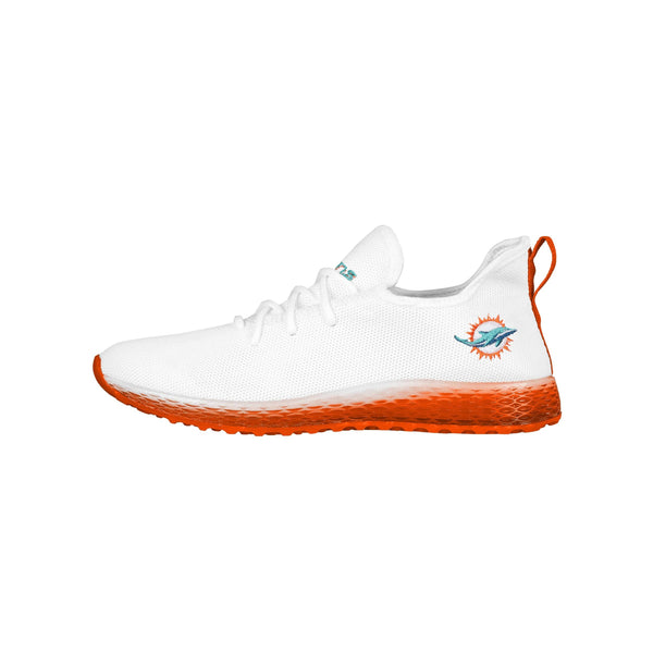 Miami Dolphins NFL Womens Midsole White Sneakers