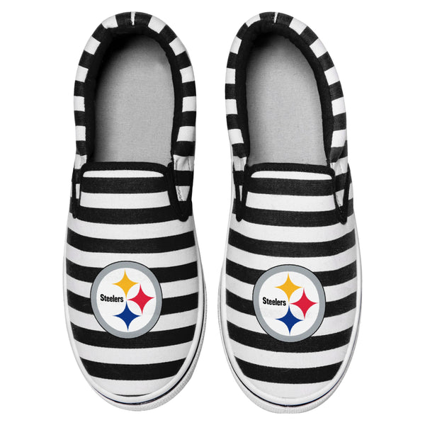 Pittsburgh Steelers Women's Canvas Stripe Shoes Size: Small