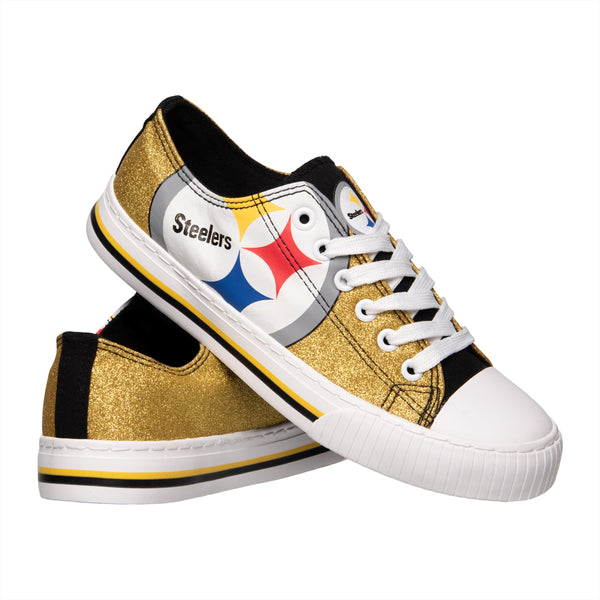 Pittsburgh Steelers NFL Womens Camo Low Top Canvas Shoes