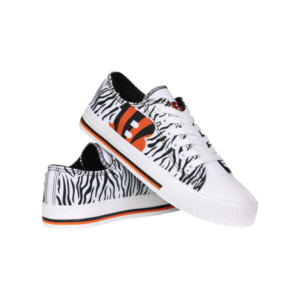 Cincinnati Bengals Womens Midsole White Sneakers