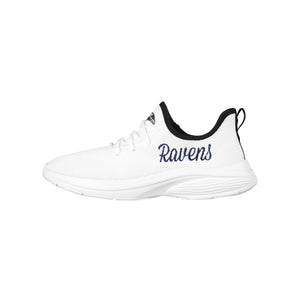 Baltimore Ravens NFL Womens Midsole White Sneakers