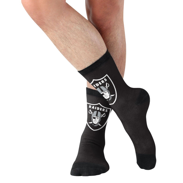 Las Vegas Raiders NFL Primetime Blast Socks 2 Pack
