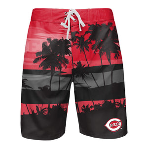 Cincinnati Reds MLB Mens Sunset Boardshorts
