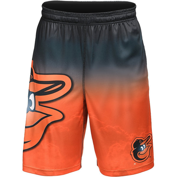 MLB Mens Gradient Big Logo Training Shorts - Pick Your Team!