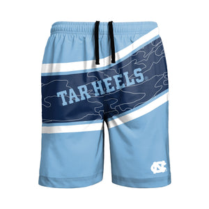 North Carolina Tar Heels NCAA Mens Big Wordmark Swimming Trunks