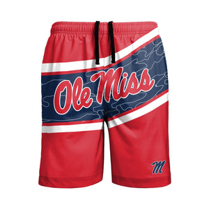 Ole Miss Rebels NCAA Mens Big Wordmark Swimming Trunks