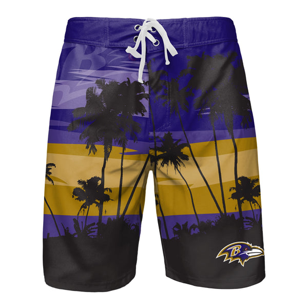 Buffalo Bills Sunset & Palm Trees Swim Trunks