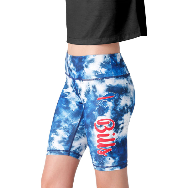 Women's Buffalo Bills Royal Blue Camo Biker Shorts